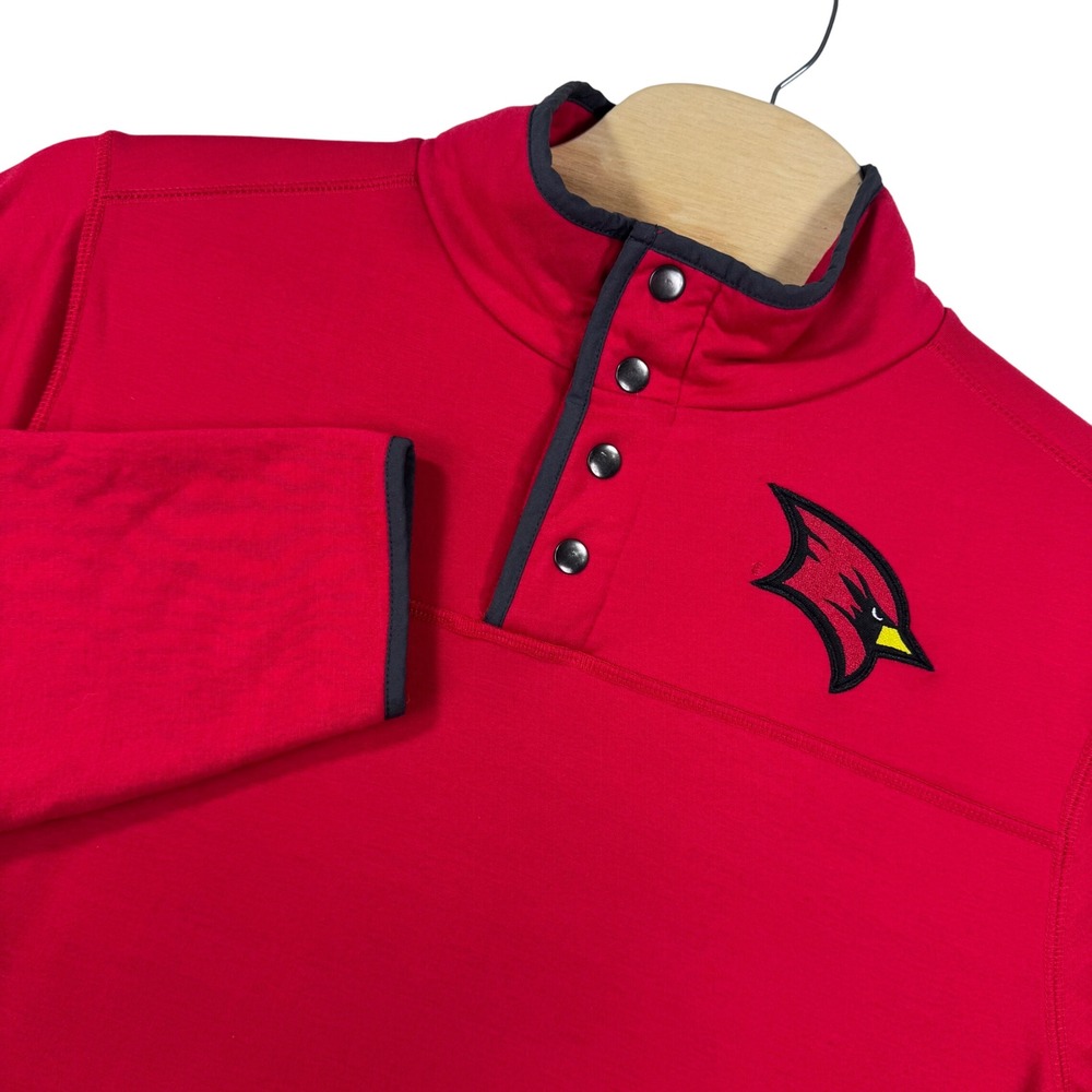 Arizona Cardinals Fleece Pullover Mens XL Red Pullover Quarter Snap Football NFL